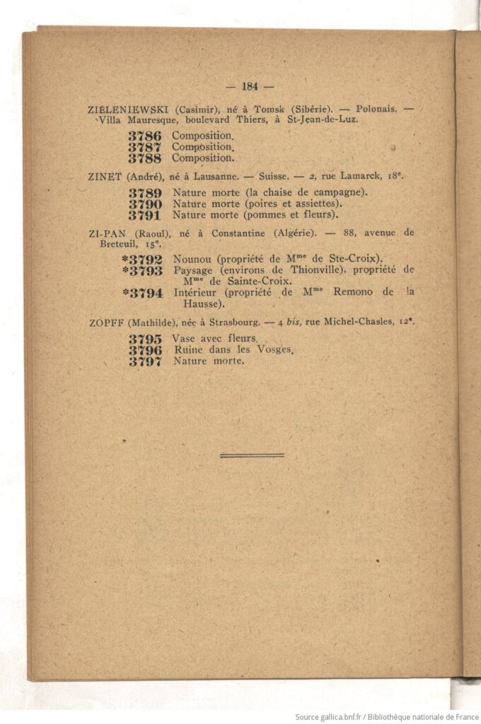 Katalog 33e Exposition Société des Artistes Indépendants