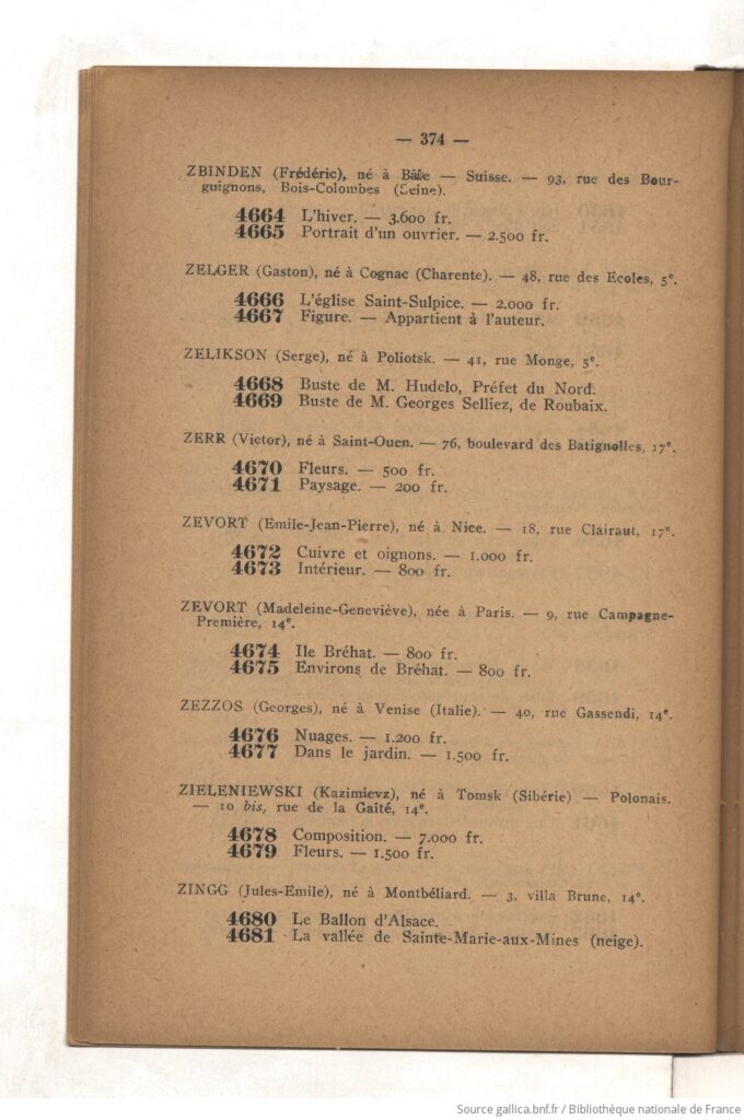 Katalog 40e Exposition Société des Artistes Indépendants