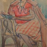 Lesende Frau